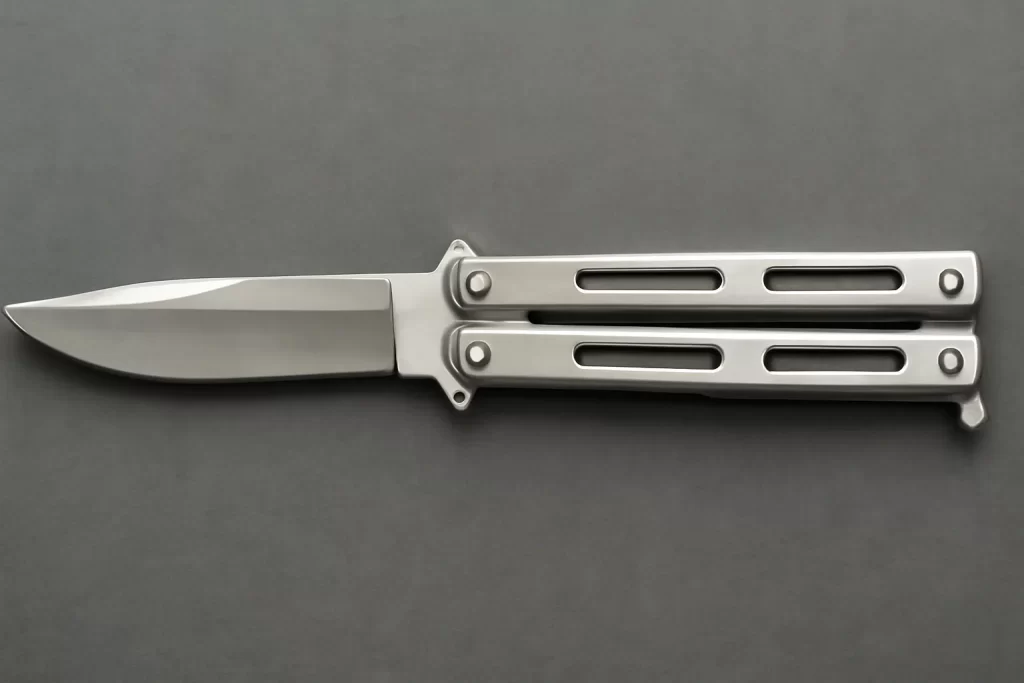 Bear & Son 114 Butterfly Knife with black Background