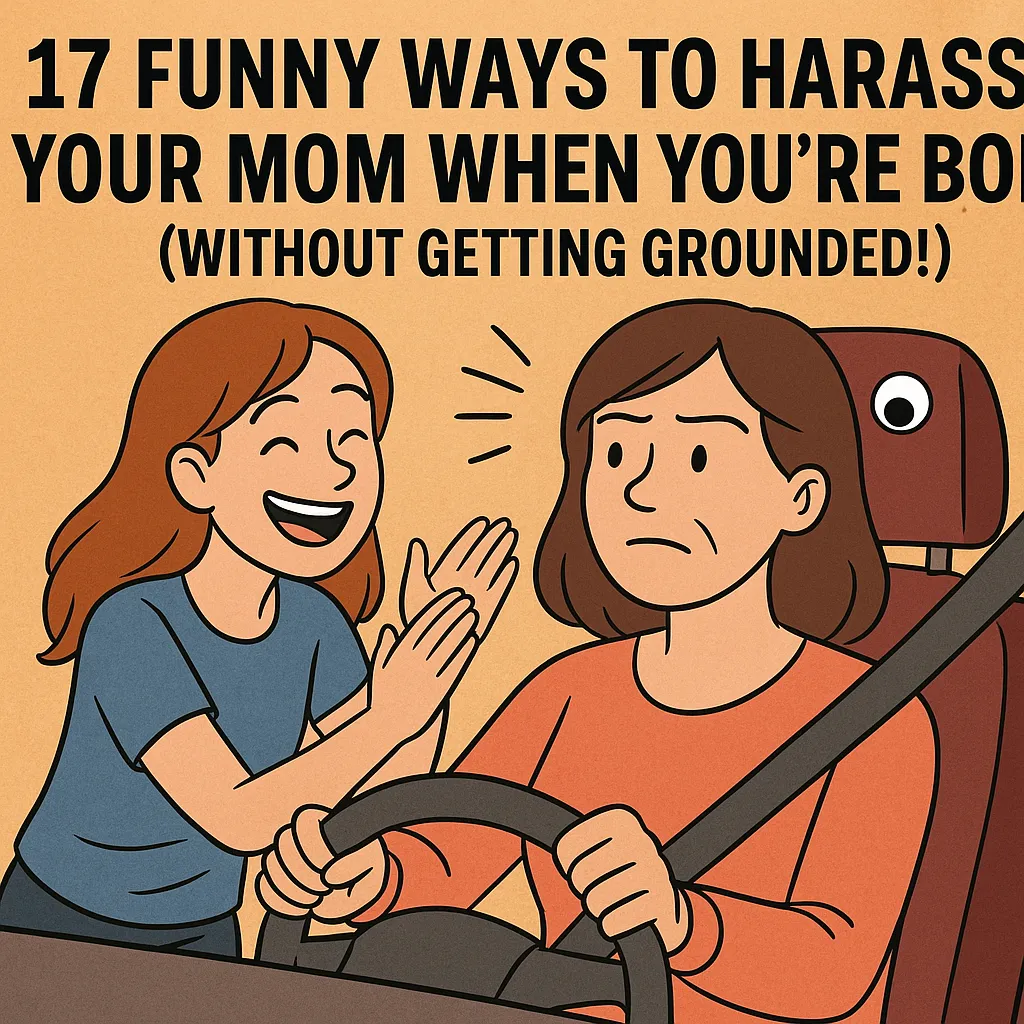 17 Funny Ways to Harass Your Mom When You're Bored